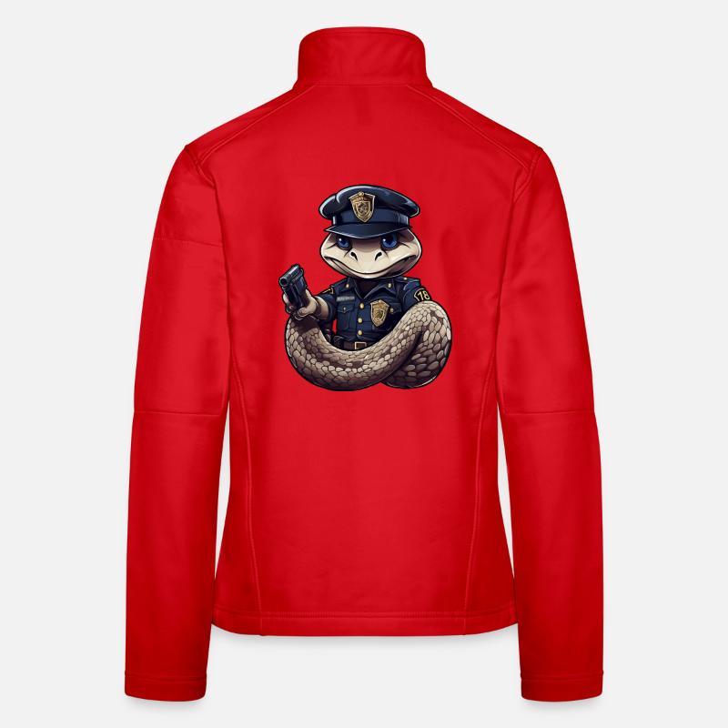 Snake Policeman Women's Softshell Jacket