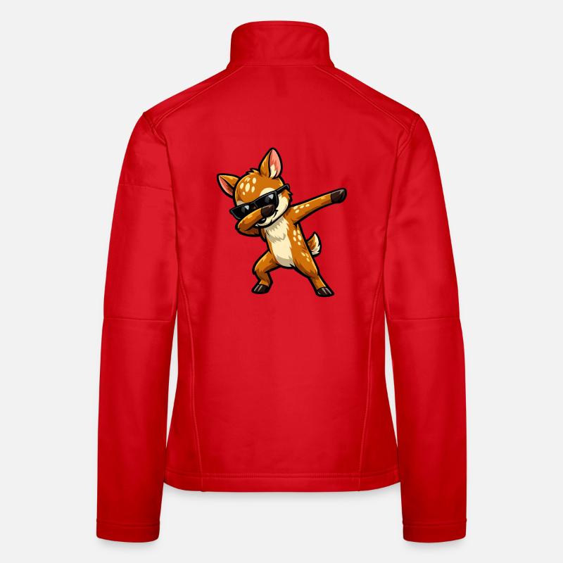 Dabbing Rehkitz Frauen Softshelljacke