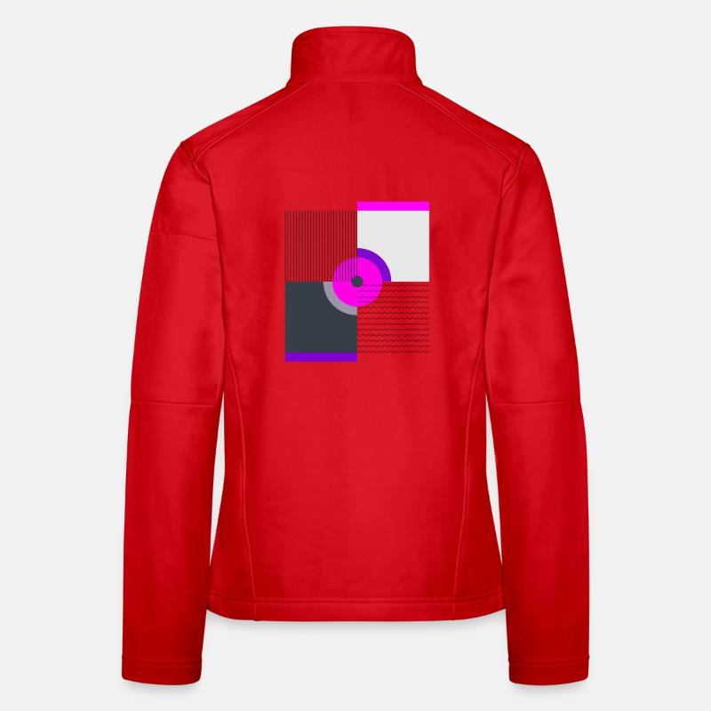 Abstract Motion Art - Modern Graphic Design Women's Softshell Jacket