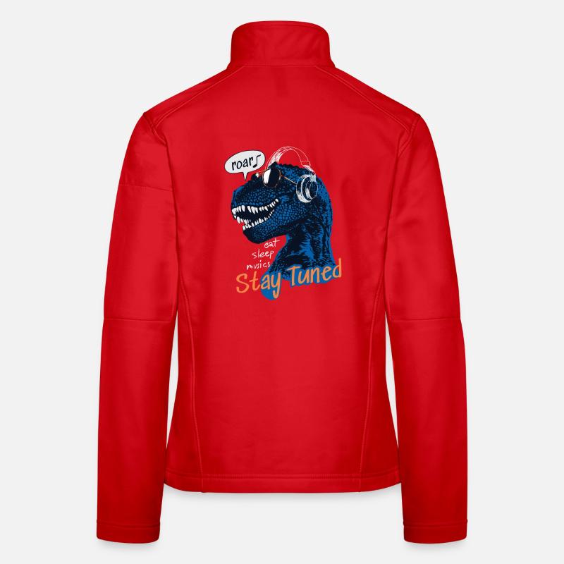 T-Rex Restez à l’écoute Veste en tissu softshell Femme
