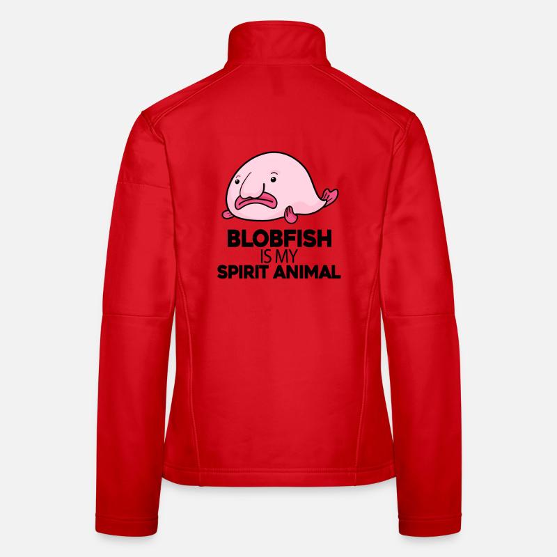 Poisson Blobfish Veste en tissu softshell Femme