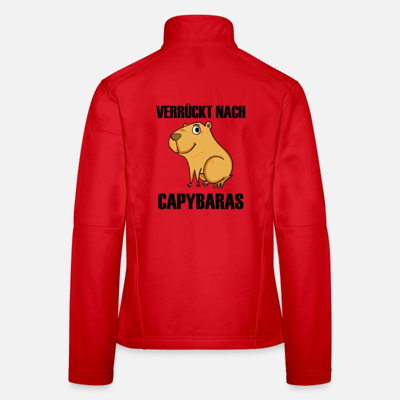 Capybara Wasserschwein Frauen Softshelljacke