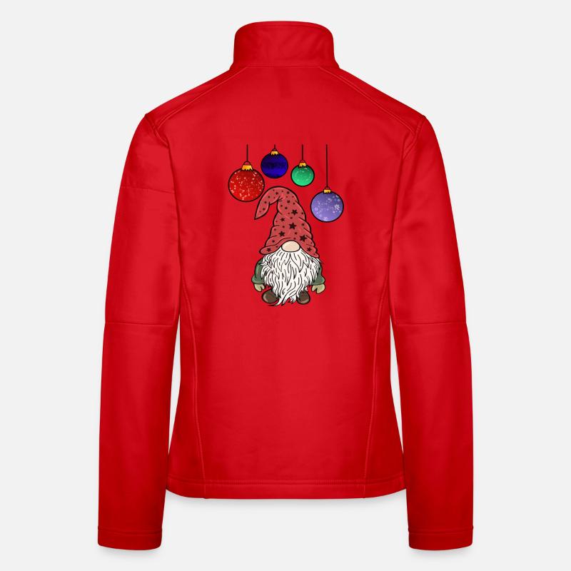 Gnome de Noël Elfes de Noël Veste en tissu softshell Femme