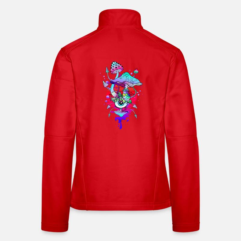 Magic Mushrooms Psychedelic Mushrooms Women's Softshell Jacket