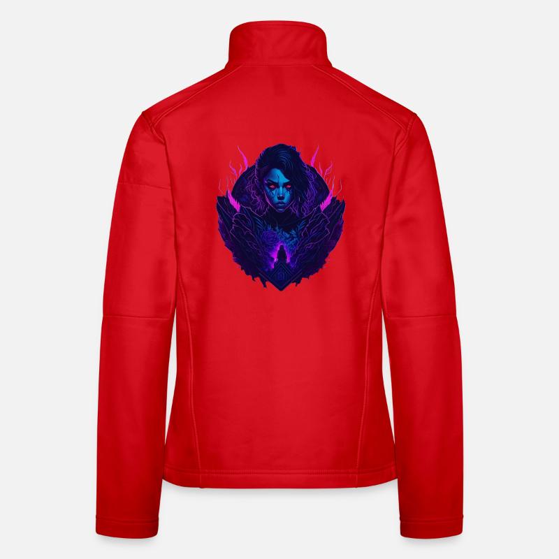 Devil Gothic Seduction Girl Veste en tissu softshell Femme