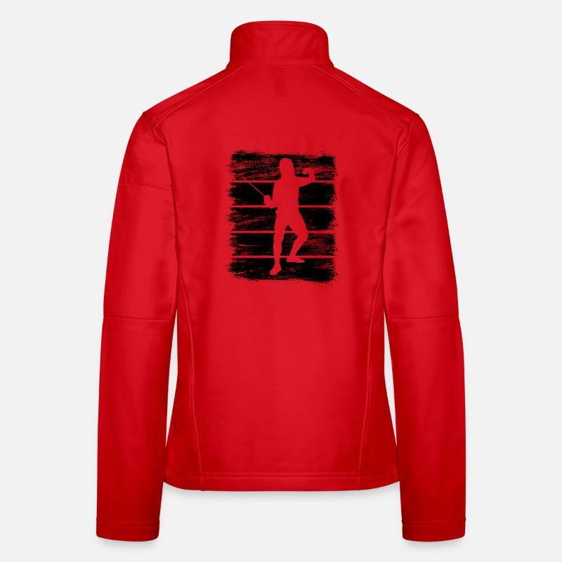 Fencing Drawing Women's Softshell Jacket