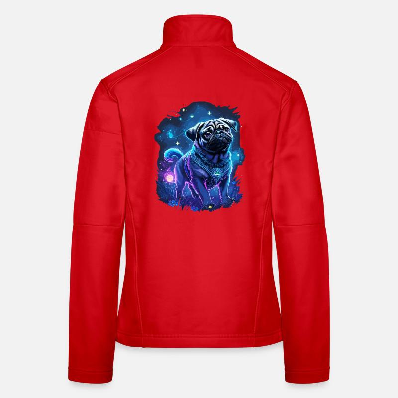 Magical Pug Night Women's Softshell Jacket