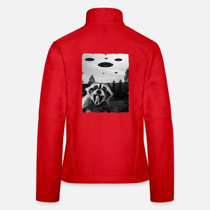 Waschbär Auserirdisch Invasion Uap Weirdcore Frauen Softshelljacke