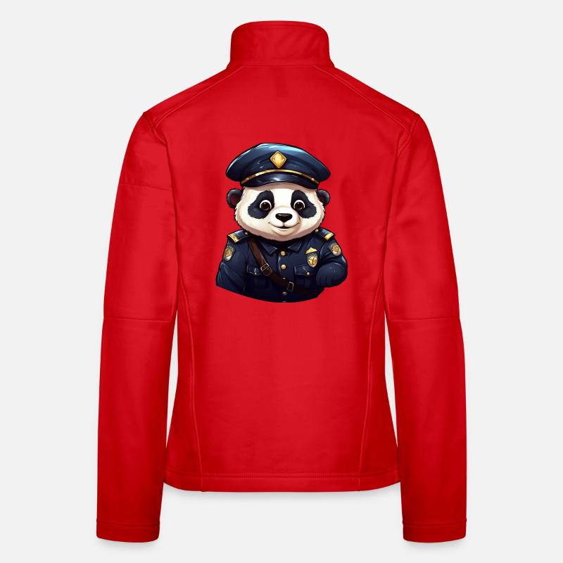 Panda Policeman Women's Softshell Jacket