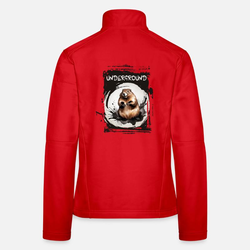 Marmotte souterraine Veste en tissu softshell Femme