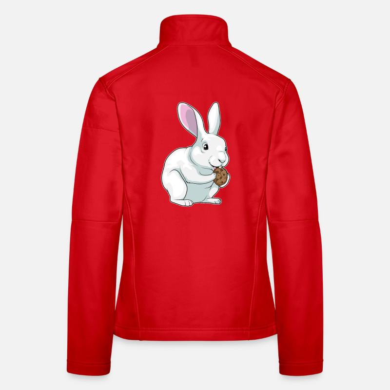 Biscuit lapin Veste en tissu softshell Femme
