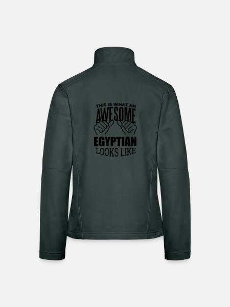 Égypte - Veste en tissu softshell Femme - rouge - Dos