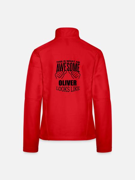 Oliver - Women's Softshell Jacket - red - Back