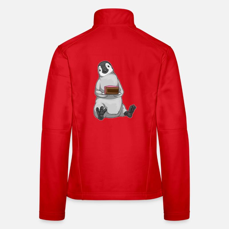 Gâteau pingouin Veste en tissu softshell Femme