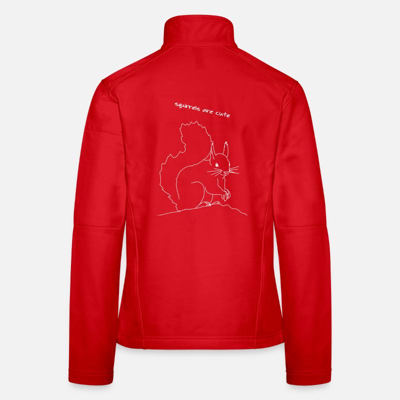 Eichhörnchen lineart Frauen Softshelljacke