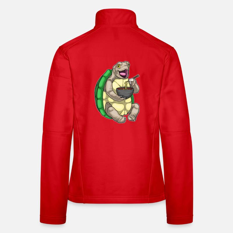 Turtle Bowl Ramen Veste en tissu softshell Femme