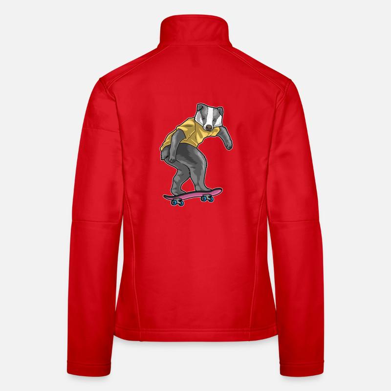 Badger Skater Skateboard Women's Softshell Jacket