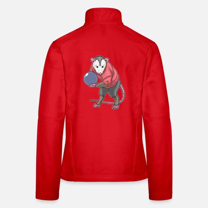 Possums Bowling Boule de bowling Veste en tissu softshell Femme
