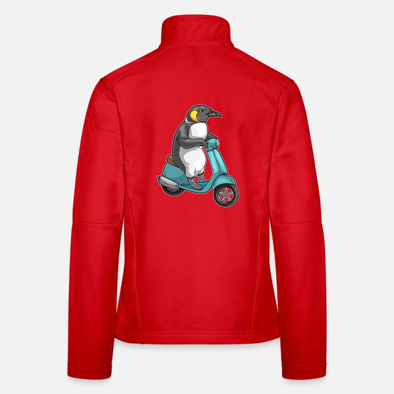 Pinguin Motorroller Frauen Softshelljacke