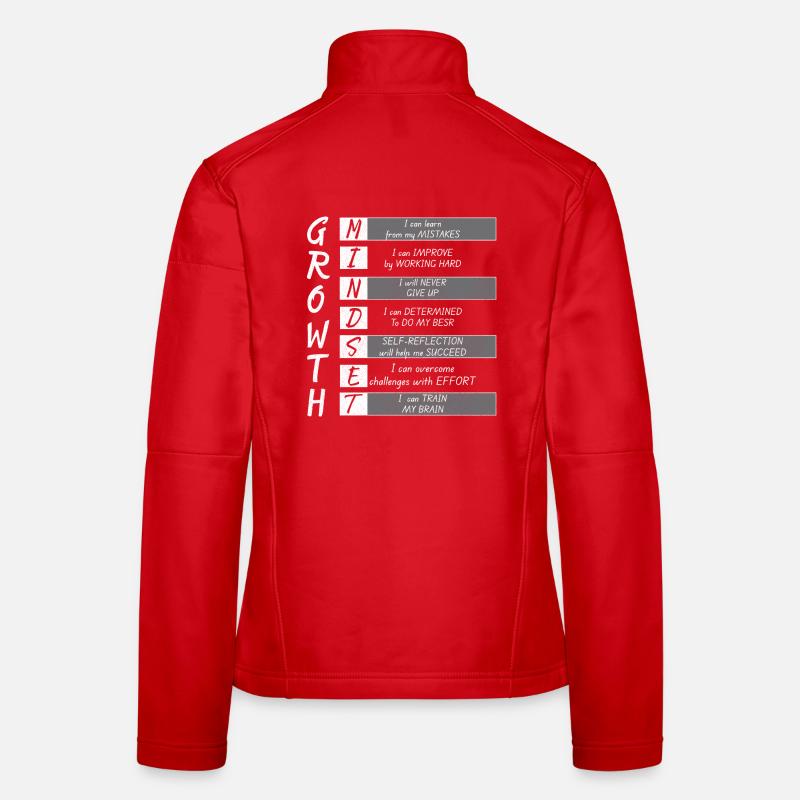 GROWTH MINDEST - Frauen Softshelljacke - Rot