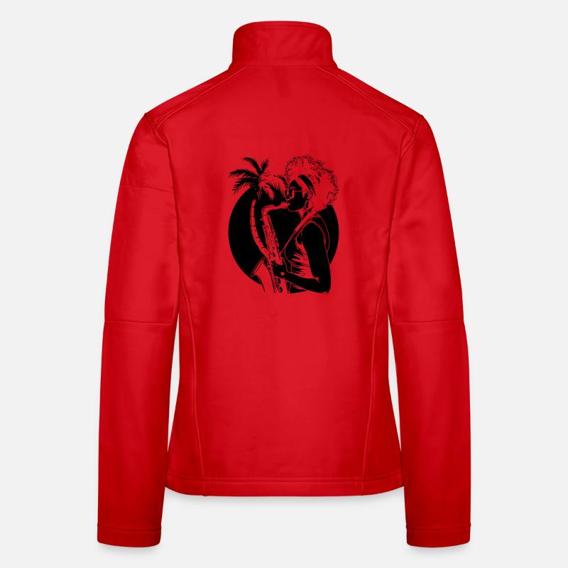 Saxophone player Women's Softshell Jacket