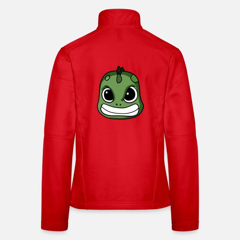 Dino Sauer verärgert Dinosaurier Kopf Frauen Softshelljacke
