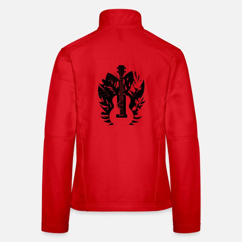 Funny Ukulele Women's Softshell Jacket