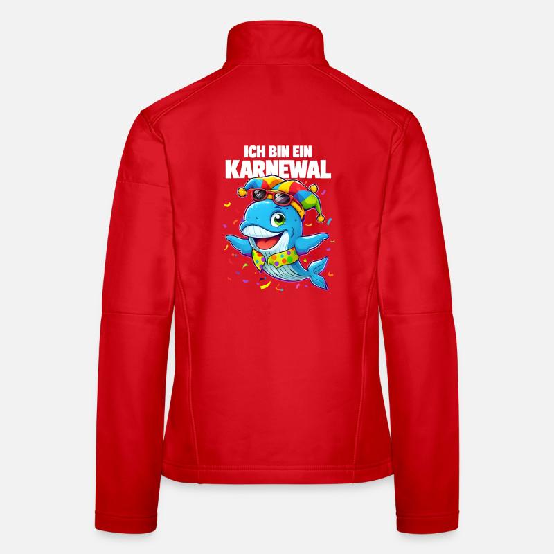 Carnaval de Cologne Carnaval Carnaval Karnewal Veste en tissu softshell Femme