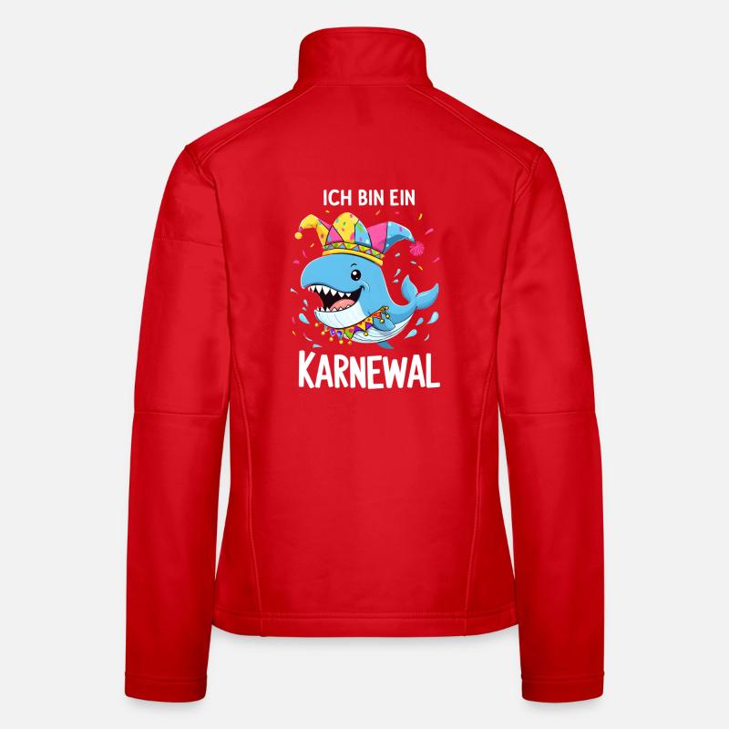 Carnaval de Cologne Carnaval Carnaval Karnewal Veste en tissu softshell Femme