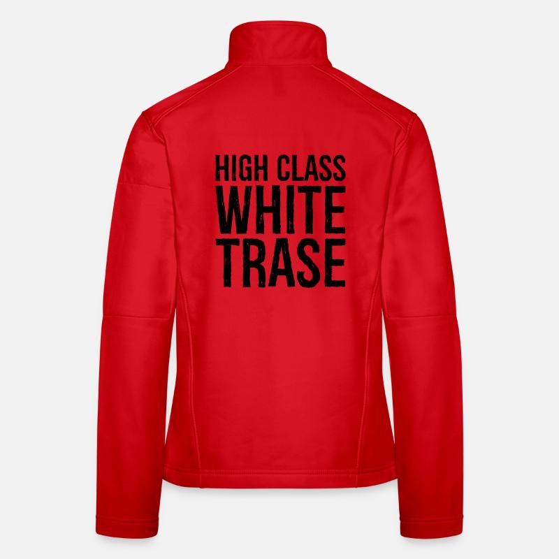 High class white trase Women's Softshell Jacket