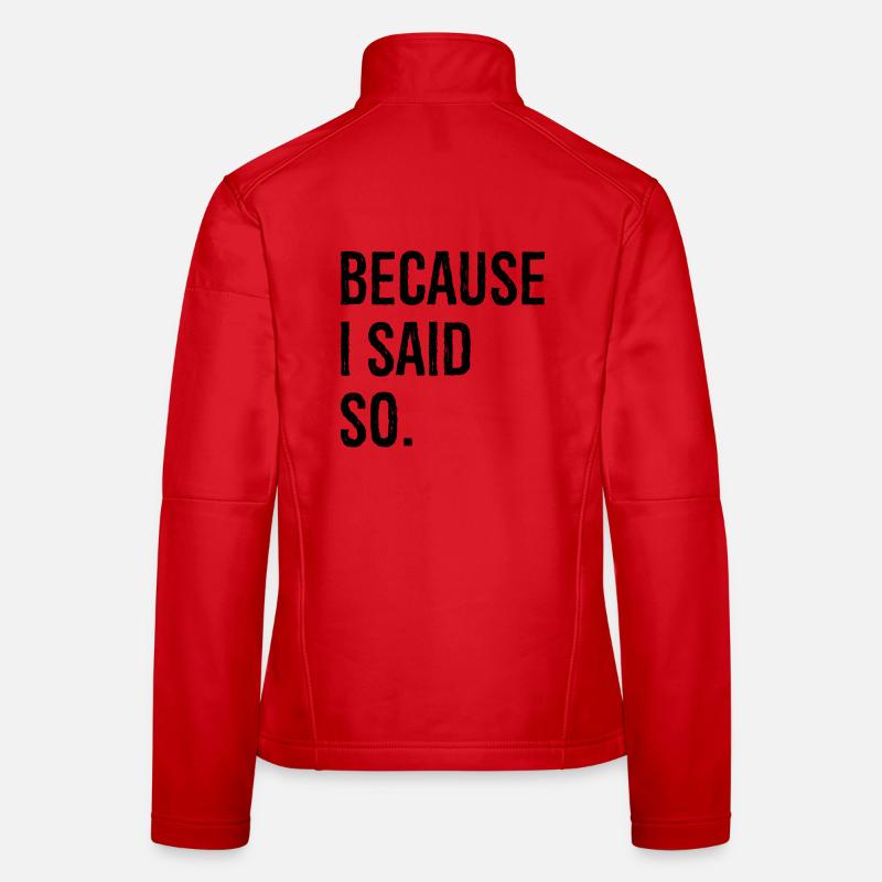 parce que je l’ai dit Veste en tissu softshell Femme