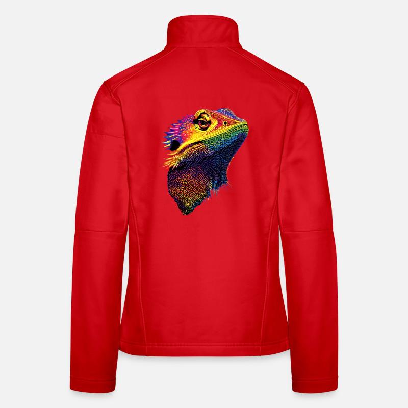 Bartagame Echse Bearded Dragon Süße Bartagamen Frauen Softshelljacke