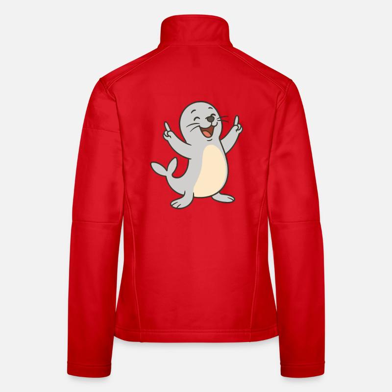 Sceau joyeux Veste en tissu softshell Femme