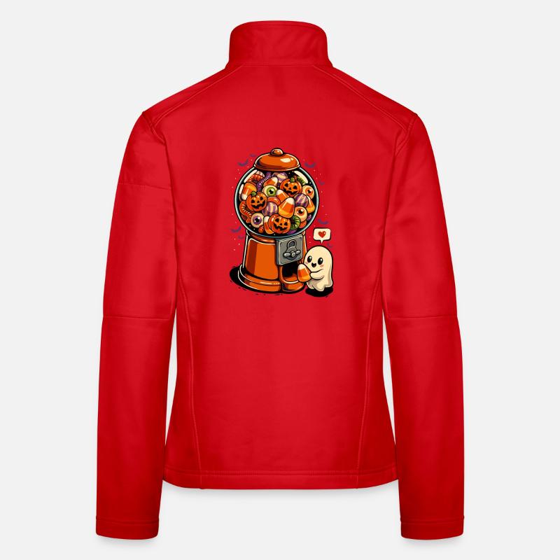 Gumball - Halloween Candy Ghost Women's Softshell Jacket
