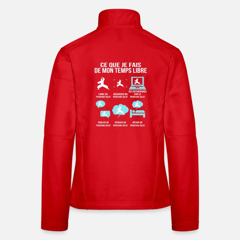 Ce que je fais de mon temps libre Pencak Silat Veste en tissu softshell Femme