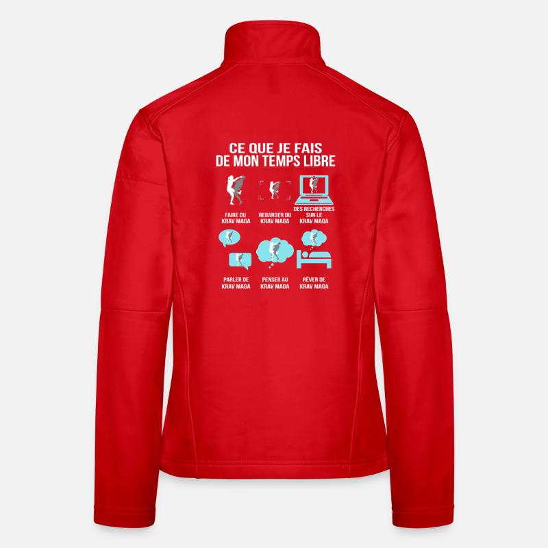 Was ich in meiner Freizeit mache Krav Maga Frauen Softshelljacke