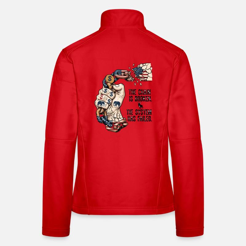 Le système a échoué Veste en tissu softshell Femme