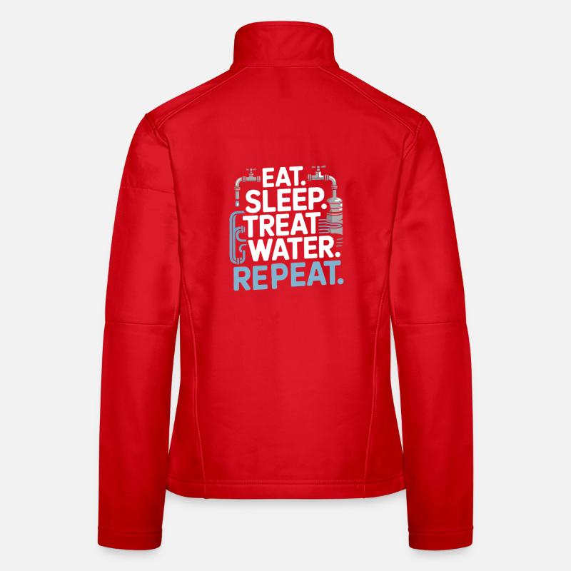 Funny Wastewater Operator Water Treatment Women's Softshell Jacket
