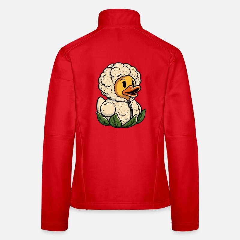 Cauliflower Duck Rubber Duck Squeaking Duck Rubber Duck Women's Softshell Jacket