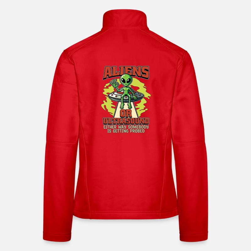 Échographiste extraterrestre ou échographie Veste en tissu softshell Femme