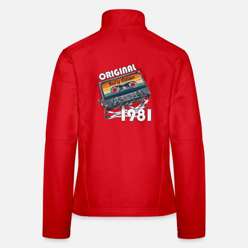 Cassette du 44e anniversaire, octobre 1981 Veste en tissu softshell Femme