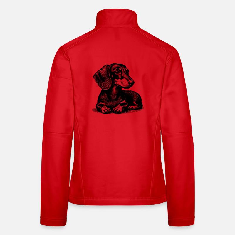 Dackel Frauen Softshelljacke