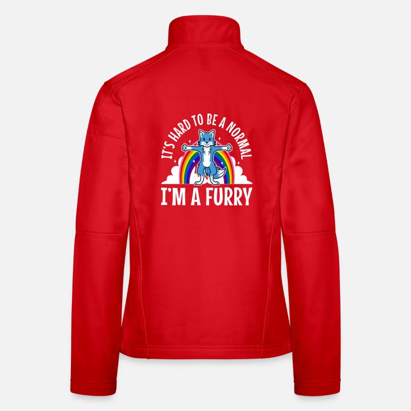 C’est difficile d’être un normal, je suis un poilu Veste en tissu softshell Femme