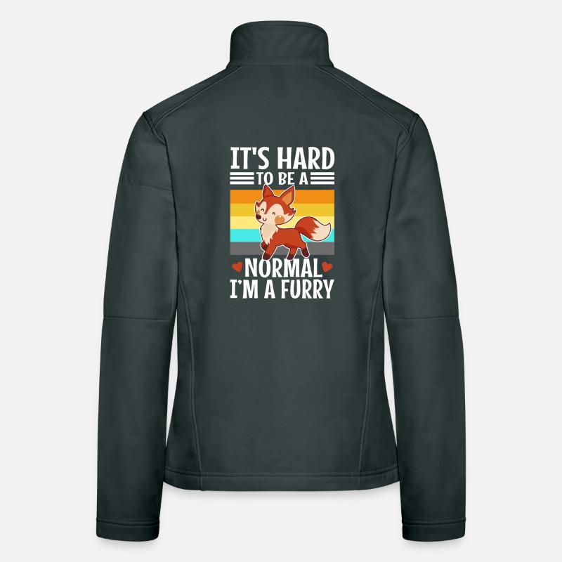 C’est difficile d’être un normal, je suis un poilu Veste en tissu softshell Femme