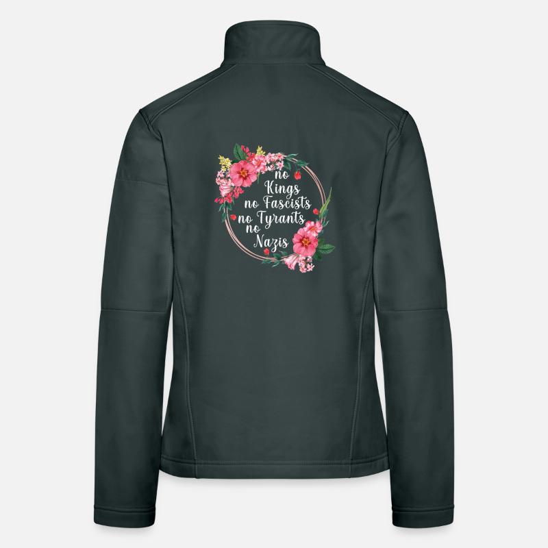 Pas de rois, pas de fascistes, pas de tyrans, pas de nazis Veste en tissu softshell Femme