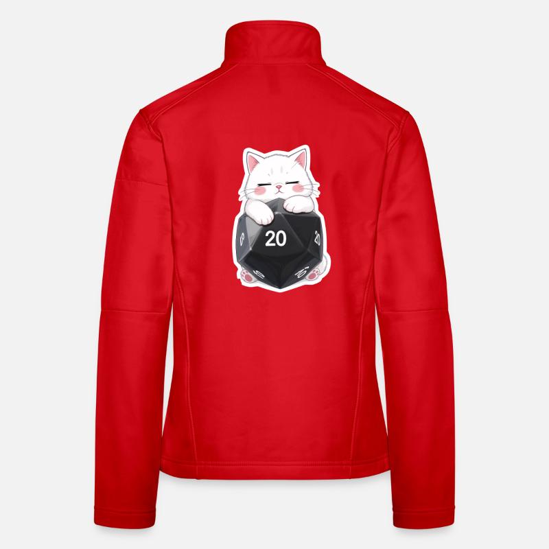 Chat endormi qui serre dans ses bras Cube W20 – Dessin animé Veste en tissu softshell Femme