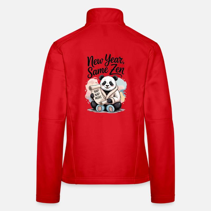 Panda T-Shirt – New Year, Same Zen Women's Softshell Jacket