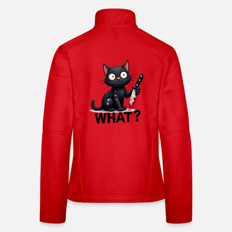 WHAT? Killer-Katze Frauen Softshelljacke