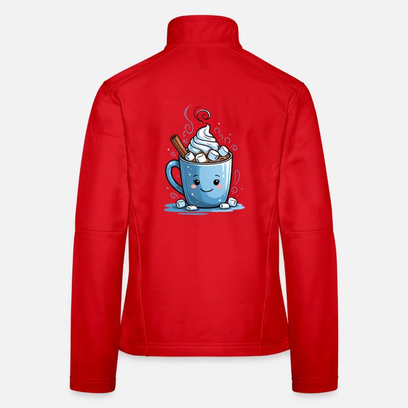 Cozy cocoa mug with marshmallows Women's Softshell Jacket