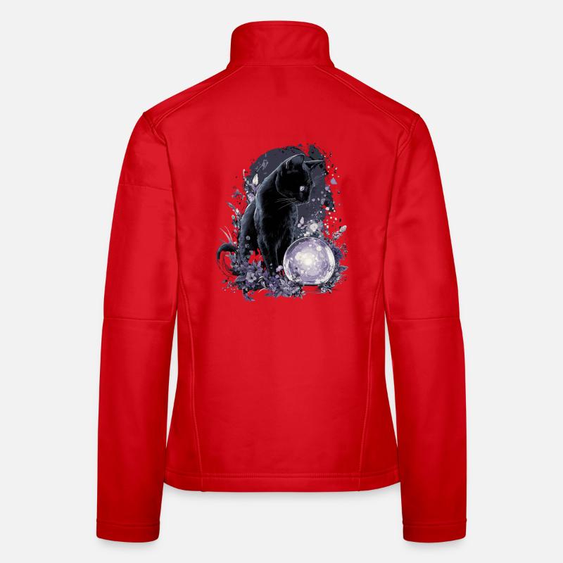 Magic Cat Fortune Teller Magical Women's Softshell Jacket